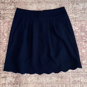 Loft Scalloped Hem Skirt